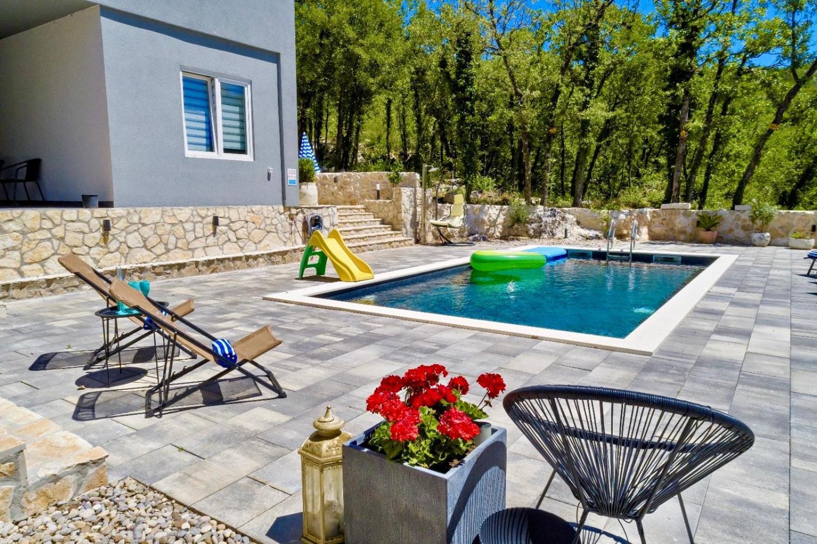 Luxury Villa Andrea Vrzika In Forest Near The Sea Zagvozd Luaran gambar